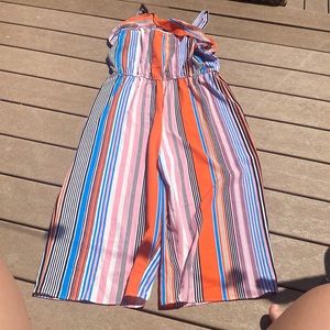 striped multicolor jumpsuit